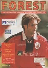 Nottingham Forest v Queens Park Rangers 30-Aug-1997
