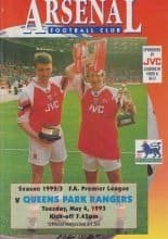 Arsenal v Queens Park Rangers 04-May-1993