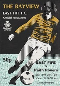 East Fife v Raith Rovers 02-Jan-1988