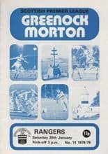 Morton v Glasgow Rangers 20-Jan-1979