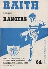 Raith Rovers v Glasgow Rangers 09-Aug-1969