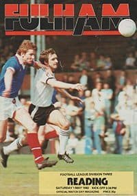 Fulham v Reading 01-May-1982