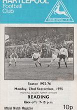 Hartlepool United v Reading 22-Sep-1975