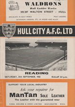 Hull City v Reading 25-Sep-1965