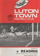 Luton Town v Reading 28-Mar-1970