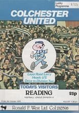 Colchester United v Reading 05-Oct-1979