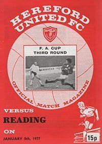 Hereford United v Reading 08-Jan-1977
