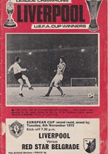 Liverpool v Red Star Belgrade 06-Nov-1973