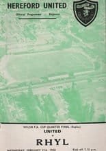Hereford United v Rhyl 21-Feb-1968