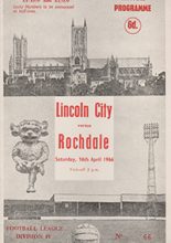 Lincoln City v Rochdale 16-Apr-1966