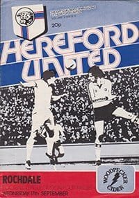 Hereford United v Rochdale 17-Sep-1980