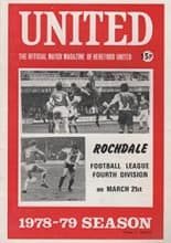 Hereford United v Rochdale 21-Mar-1979
