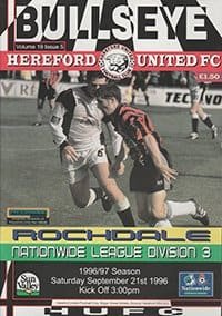 Hereford United v Rochdale 21-Sep-1996