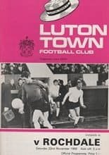 Luton Town v Rochdale 22-Nov-1969