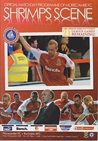 Morecambe v Rochdale 04-Sep-2009
