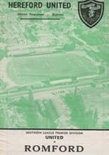 Hereford United v Romford 02-Dec-1967