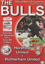 Hereford United v Rotherham United 10-Dec-2011