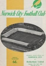 Norwich City v Rotherham United 11-Apr-1966