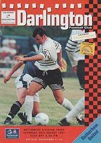 Darlington v Rotherham United 30-Aug-1997