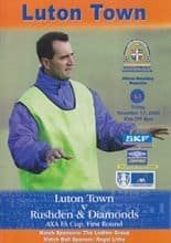 Luton Town v Rushden & Diamonds 17-Nov-2000