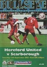 Hereford United v Scarborough 13-Sep-2003