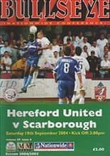 Hereford United v Scarborough 18-Sep-2004