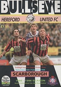 Hereford United v Scarborough 24-Feb-1996