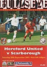 Hereford United v Scarborough 28-Sep-2002