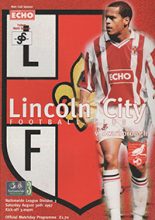 Lincoln City v Scarborough 30-Aug-1997
