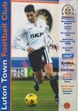 Luton Town v Scunthorpe United 16-Feb-2002