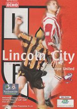 Lincoln City v Scunthorpe United 24-Feb-1998