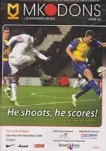 Milton Keynes Dons v Scunthorpe United 06-Dec-2008