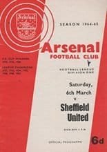 Arsenal v Sheffield United 06-Mar-1965