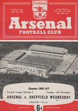 Arsenal v Sheffield Wednesday 14-Nov-1961