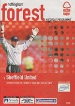 Nottingham Forest v Sheffield United 11-Aug-2001