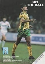 Norwich City v Sheffield United 18-Feb-1989