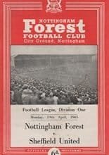 Nottingham Forest v Sheffield United 19-Apr-1965