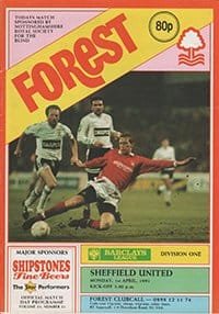 Nottingham Forest v Sheffield United 01-Apr-1991