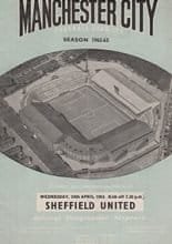 Manchester City v Sheffield United 24-Apr-1963