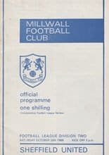 Millwall v Sheffield United 25-Oct-1969
