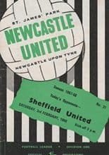 Newcastle United v Sheffield United 03-Feb-1968