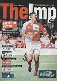 Lincoln City v Sheffield United 05-Sep-2000