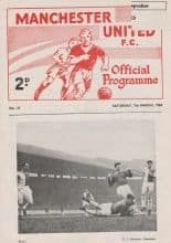 Manchester United Reserves v Sheffield United Reserves 07-Mar-1964