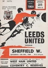 Leeds United v Sheffield Wednesday 13-Dec-1969