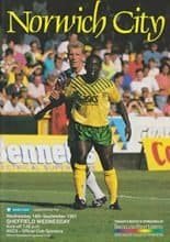 Norwich City v Sheffield Wednesday 18-Sep-1991