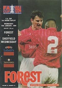 Nottingham Forest v Sheffield Wednesday 19-Jan-1994