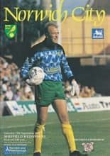 Norwich City v Sheffield Wednesday 19-Sep-1992