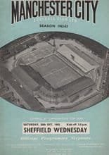 Manchester City v Sheffield Wednesday 20-Oct-1962