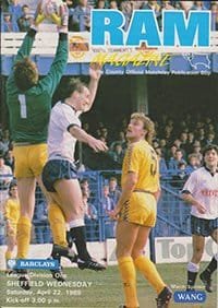 Derby County v Sheffield Wednesday 22-Apr-1989