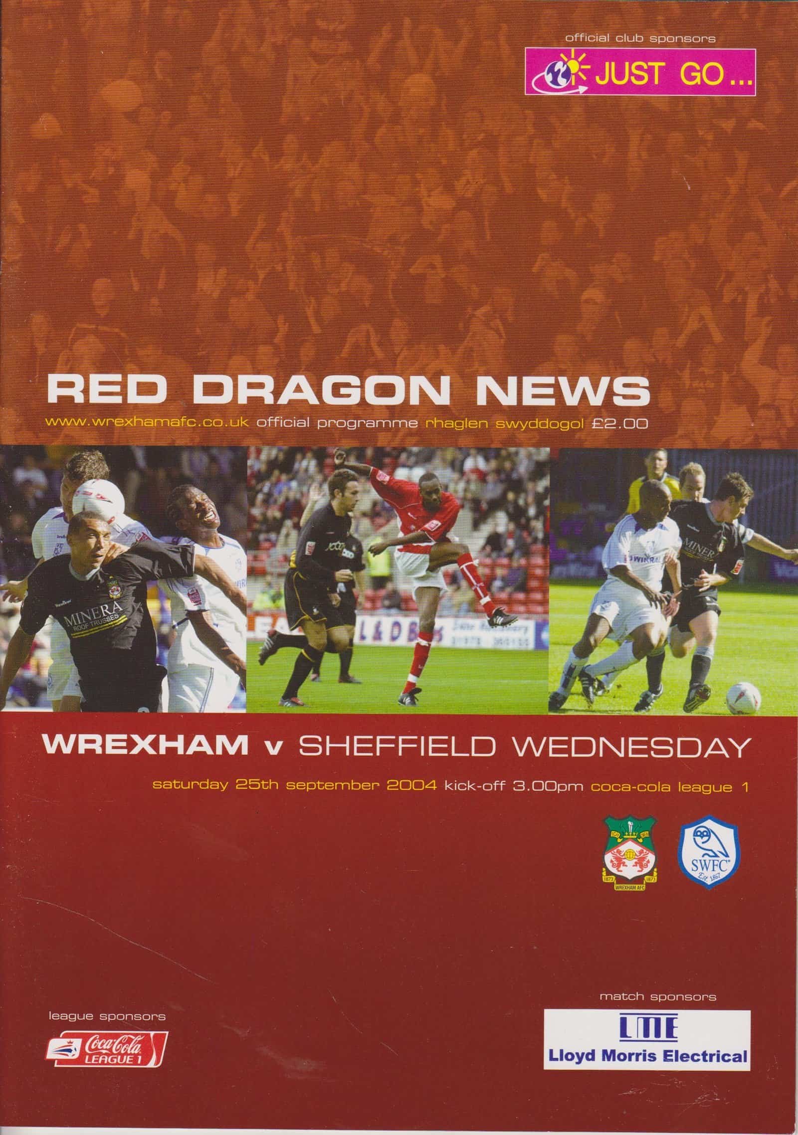 Wrexham v Sheffield Wednesday 25-Sep-2004